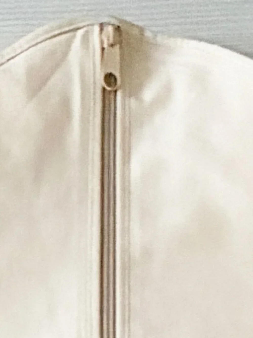 Authentic Louis Vuitton Cream Gusseted Garment Bag Cover 47.5”x23” Very Clean